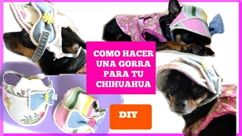 COMO HACER ROPA PARA PERROS CHIHUAHUA HEMBRA GORRA PARA EL SOL YouTube