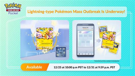 Pok Mon Tcg Pocket Lightning Type Pok Mon Mass Outbreak Event