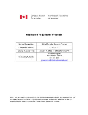 Fillable Online Negotiated Request For Proposal Canadabuys Fax Email