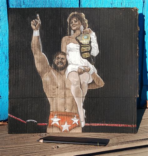 Macho Man, Elizabeth, on Cardboard : r/SquaredCircle