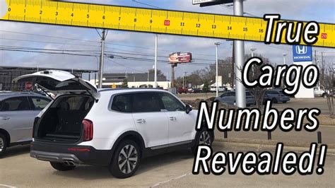 2023 Kia Telluride True Cargo Capacity Given In Inches Youtube