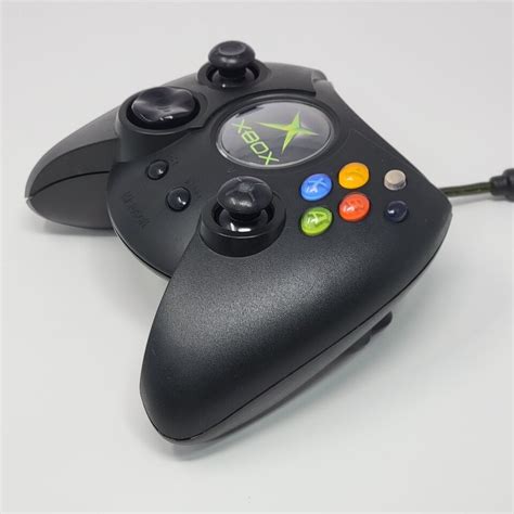 Original Xbox Oem Duke Black Controller With Breakaway Cable Cleaned And Tested Ebay