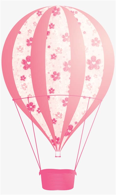 Pink Hot Air Balloon Clipart Hot Air Balloon Pink Png Transparent PNG