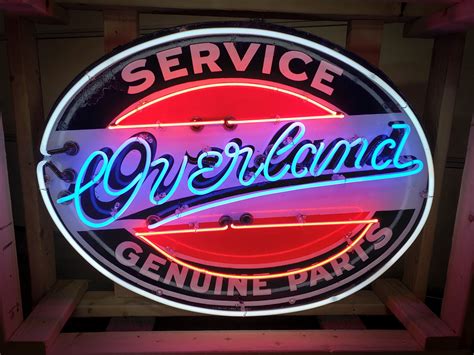 Overland Dealership Neon Porcelain Sign Auburn Fall 2020 RM Sotheby S