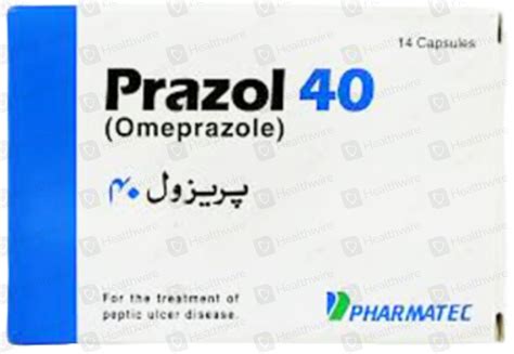 Prazol 40mg 14 Capsules Price In Pakistan Uses Dosage Side Effects