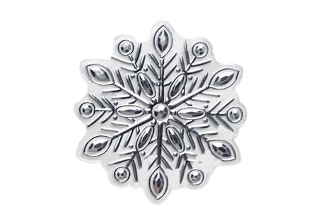 Premium Photo Silver Snowflake Isolated On A Transparent Background