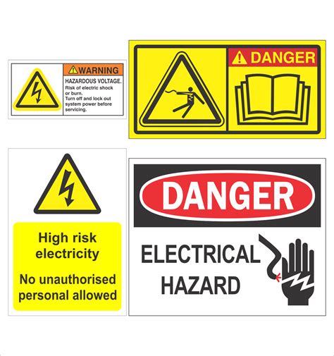 Electrical Hazard Safety Labels - Million.com.sg | Estd 1979