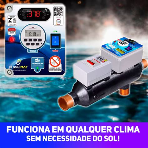 Aquecedor Piscina Autom Tico M Comando Via Smartphone App