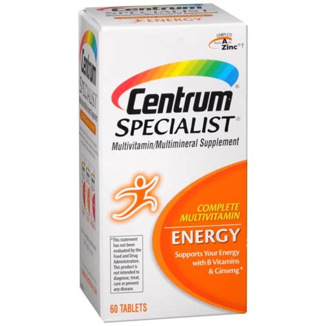 Centrum Specialist Complete Multivitamin: Energy, Tablets – Medcare ...