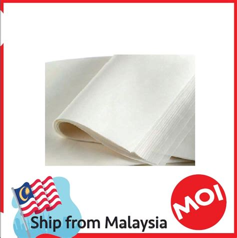 5pcs Parchment Paper Kertas Minyak Baking Paper 400mmx600mm 烘焙纸 Lazada