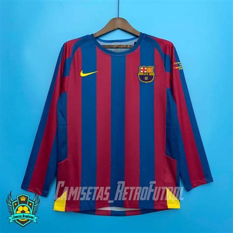 Camiseta Retro Fc Barcelona Local Manga Larga Camisetas