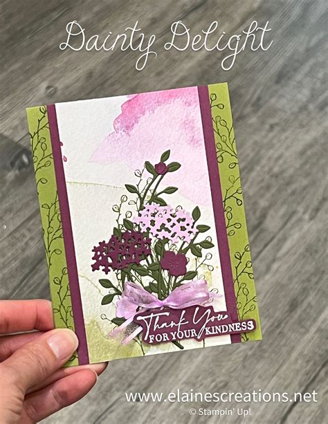 Dainty Delight Card Sweet Stampin With Elaine S Creations