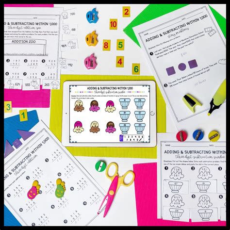 Adding Subtracting Within 1000 3rd Grade Math MagiCore