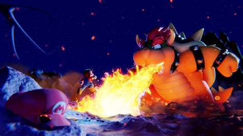 Mario V Bowser Battle by Whalesharkz on DeviantArt