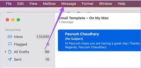 Comment Cr Er Un Mod Le D E Mail Dans L Application Mail Sur Mac