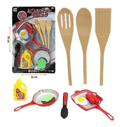 Kit Cozinha Infantil Frigideira Acessorios 10 Pecas MercadoLivre