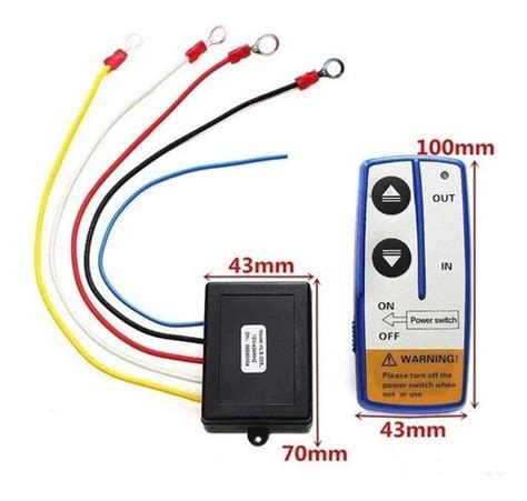 Controle Remoto Sem Fio Do Guincho Elétrico 12v Parcelamento sem juros