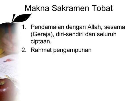 Dasar Dasar Sakramen Dalam Gereja Katolik Ppt