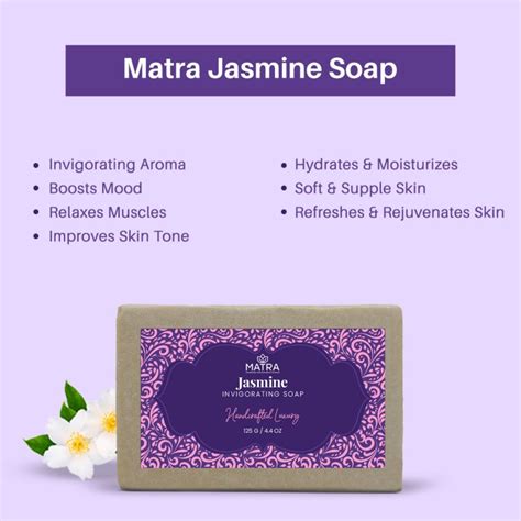 Matra Jasmine Handmade Soap With Jamarosa Oil And Aloe Vera