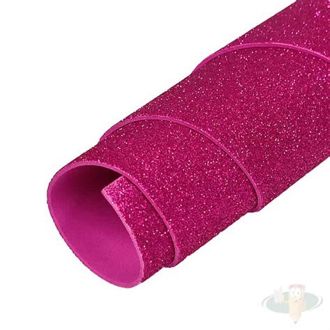 Pliego De Goma Eva Glitter X Cm Fucsia Libreria Utiles