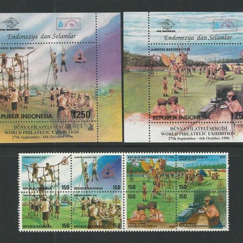 Jual Perangko Prangko Indonesia Seri Jambore Nasional 1996 Souvenir