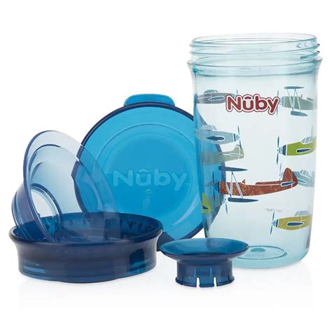 Copo Nuby 360 Treinamento Copo Mágico Tampa Wonder Cup 300ml Nuby Copo