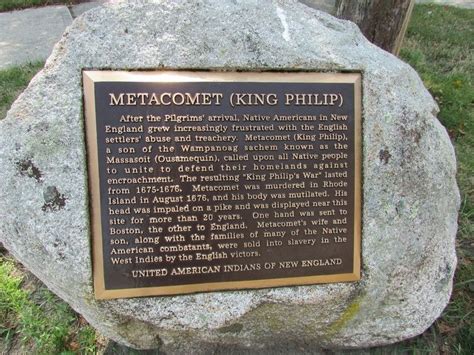 Metacomet (King Philip) Historical Marker