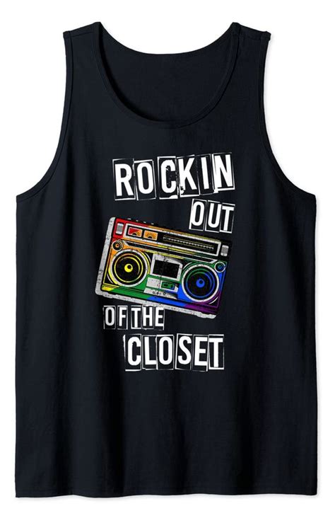 Gay Pride Rockin Out Lgbtq Parade Subtle Pride Flag Tank Top Sold By Agreeable Harm Sku