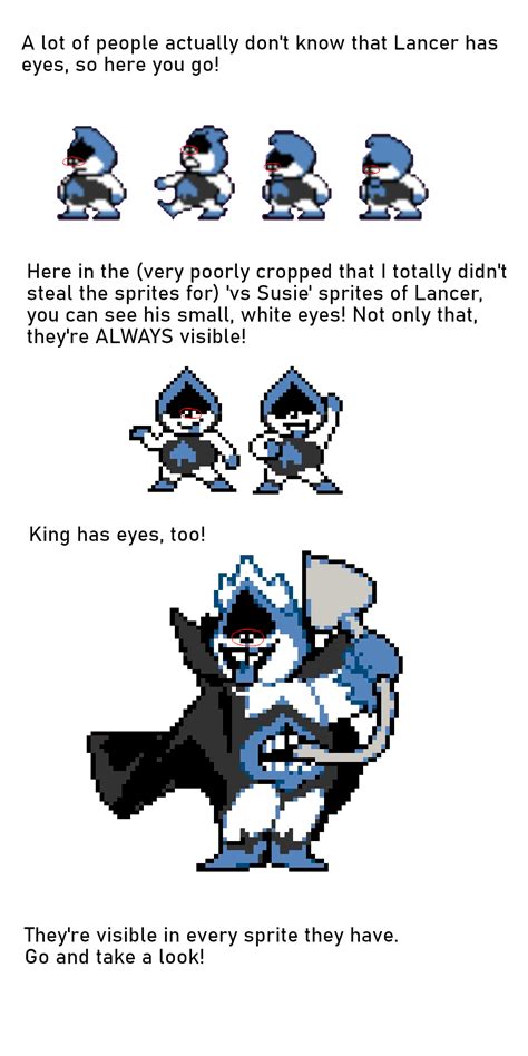 Lancer Has Eyes Deltarune