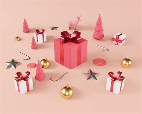 Premium Photo Christmas Gift Boxes Background