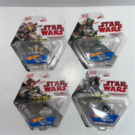 Mattel Toys Hot Wheels Star Wars Battle Rollers Lot Of 4 Poshmark