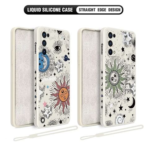 Tarot Moon Sun Fresh Case For Oppo Realme 11 10 9 9i 8 8i 7 7i