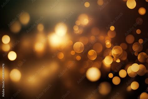 Gold lights bokeh effects. Blurry bokeh wallpaper background ...