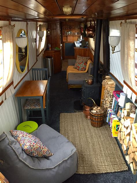 Newly Decorated Narrowboat Interior