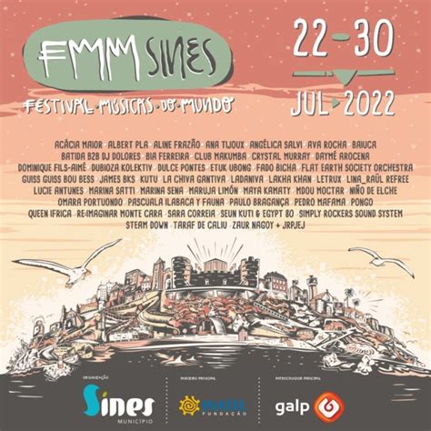 Horários dos concertos do FMM Sines Festival Músicas do Mundo 2022