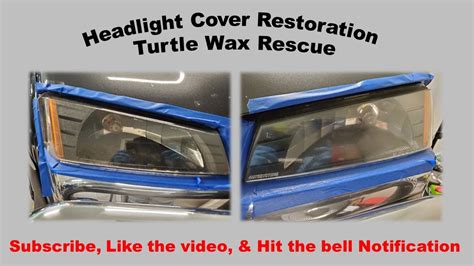 Turtle Wax Headlight Restorer Kit Youtube