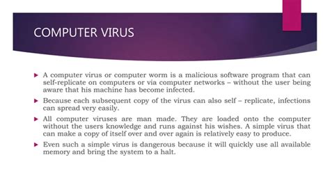 Computer Virus Pptpptx