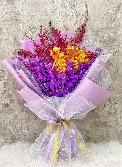 OA02 Orchid Bouquet sameday flower delivery to Malaysia | Only Love ...