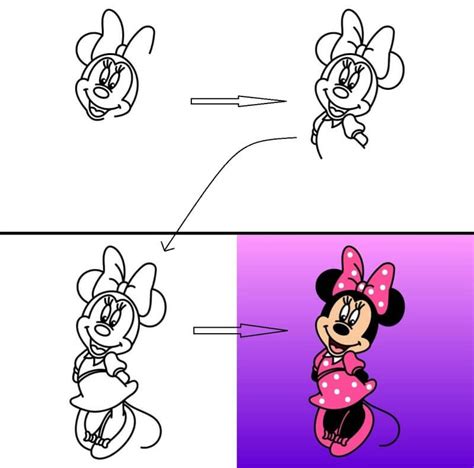 Minnie Maus Zeichnen Ideen Zeichnenideen