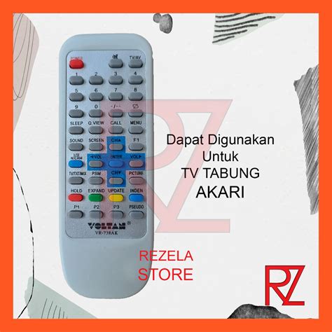 Jual Remot Remote Tv Tabung Akari Voltan Langsung Pakai Shopee Indonesia