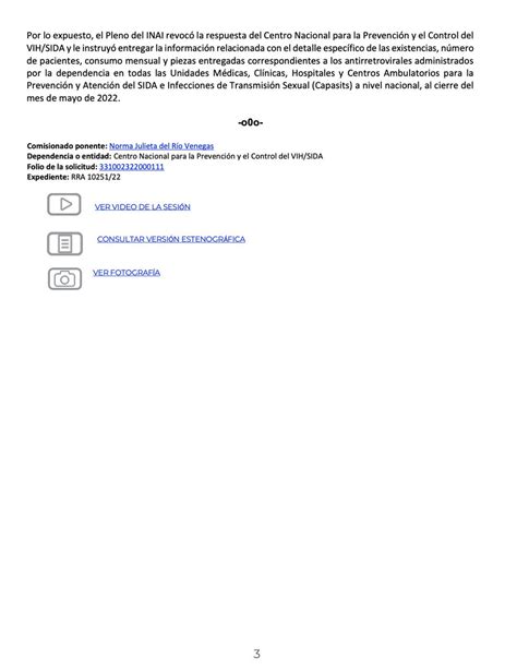 Inai On Twitter Inaialmomento Censida Debe Informar Sobre