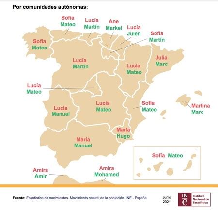 Los Nombres M S Elegidos En Espa A Para Los Reci N Nacidos Y Por