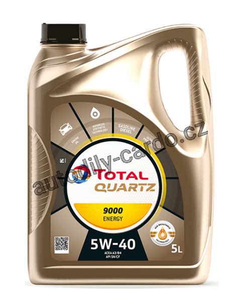 Total Quartz Energy 9000 5W 40 5L štítek autodily cardo cz