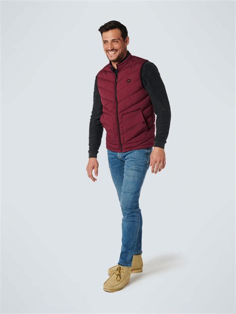 Bodywarmer Padded Dark Red No Excess