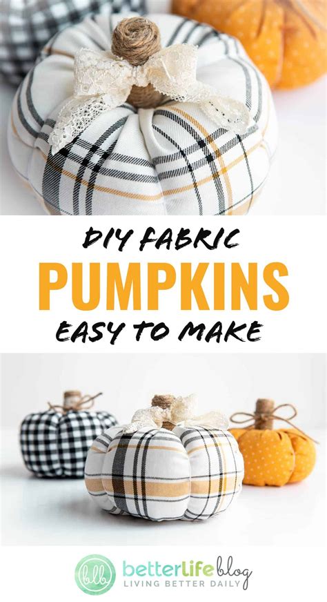 Diy Fabric Pumpkins Easy To Make Artofit