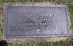 John Edward Norris 1911 1991 Mémorial Find a Grave