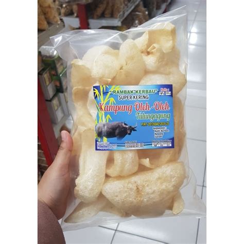 Jual KERUPUK RAMBAK KERBAU SUPER 100 GRAM KHAS TULUNGAGUNG Shopee