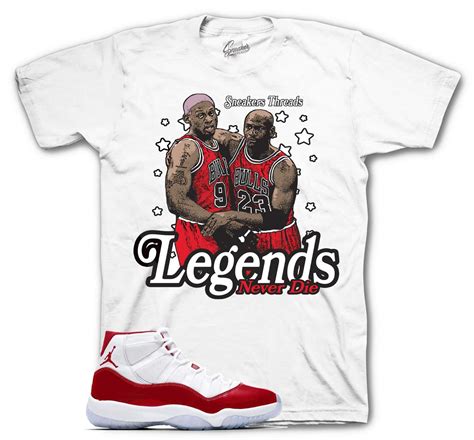 Jordan 11 Cherry Sneaker Tees And Sneaker Shirts Legends Design