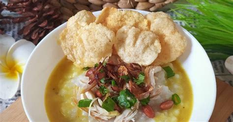 Resep Bubur Ayam Kuah Kuning Oleh Rahayu Sartika Br Sembiring Cookpad