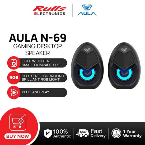 Aula Wind N Gaming Rgb Desktop Speaker Shopee Philippines